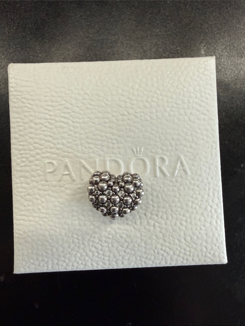 Pandora Sterling Silver Cluster Heart Charm - Silver